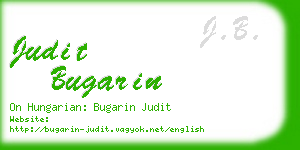judit bugarin business card